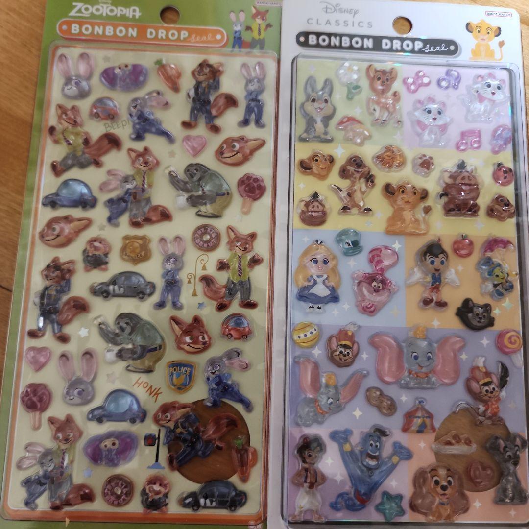 ボンボンドロップ シールセット 12枚 ディズニークラシックあり おまけ付き