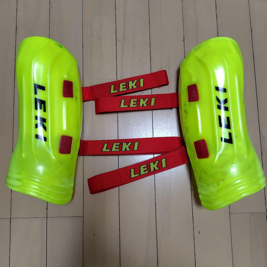 レキ　LEKI　イエロー　 アルペン　スキー　シンガード　レガース　ジュニア用
