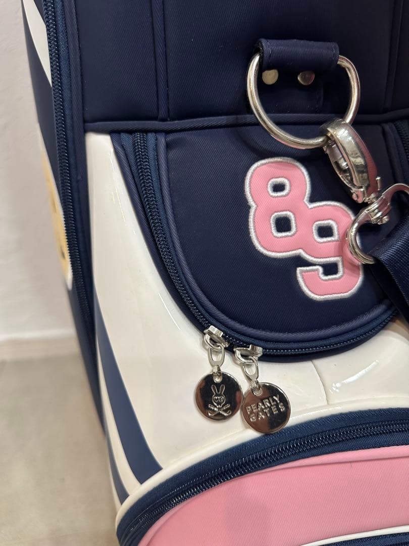 PEARLY GATES キャディバッグ ネイビー/ピンク