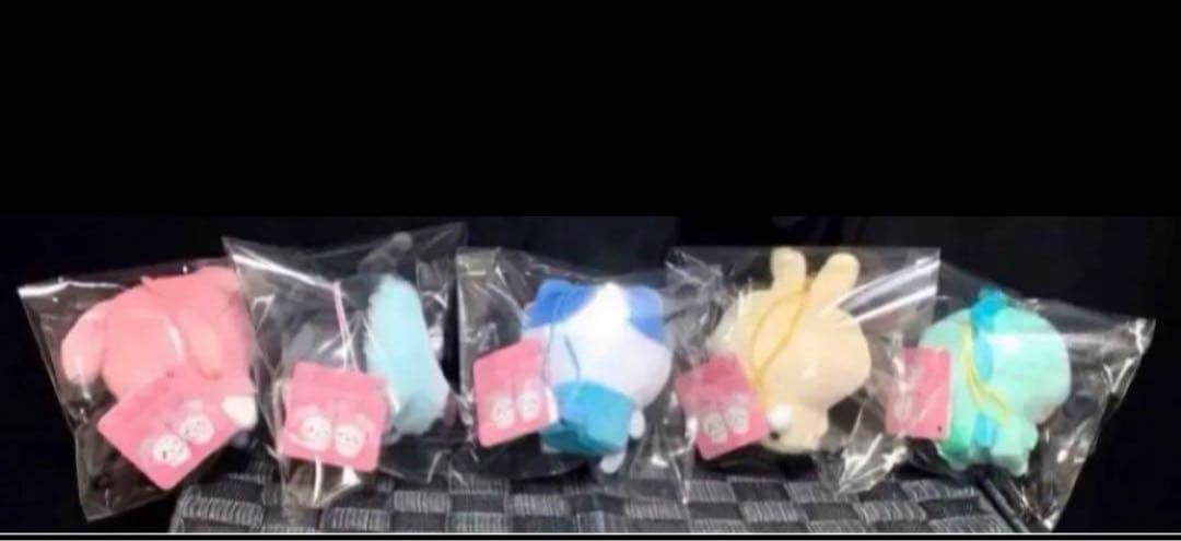 ちいかわ サンリオコラボ マスコットぬいぐるみ 5体 コンプセット 新品タグ付き