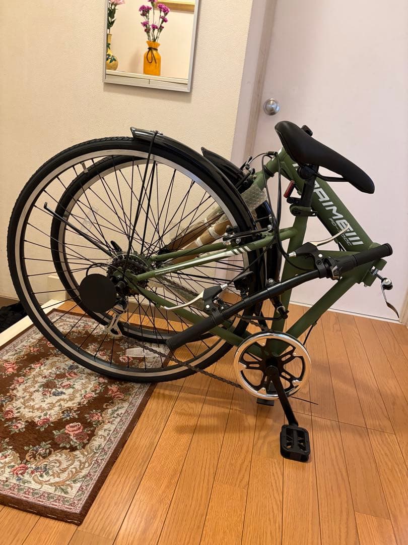 【最終値下げ】【新品未使用】700C型6段変速付折りたたみクロスバイク