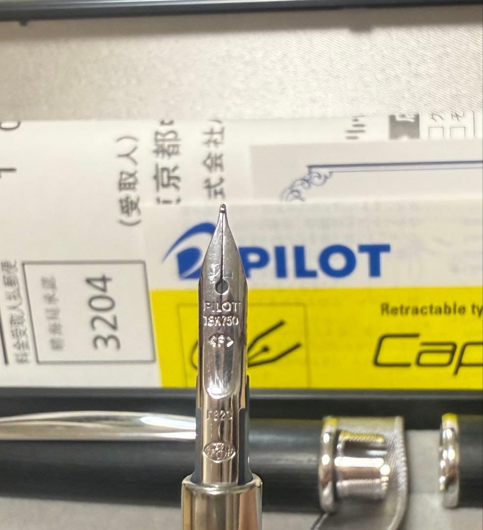 PILOT ・ パイロット万年筆 キャップレス 木軸 黒色 細字(F)