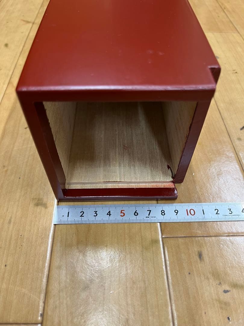 本漆塗り　(紅溜め艶消し) 掛軸用桐箱