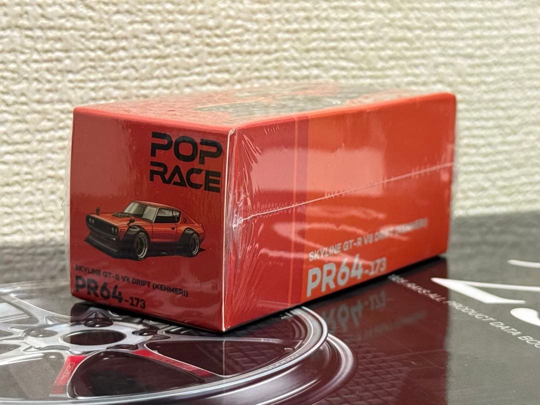 ミニカー POPRACE 1/64 SKYLINE GT-R V-S DRIFT