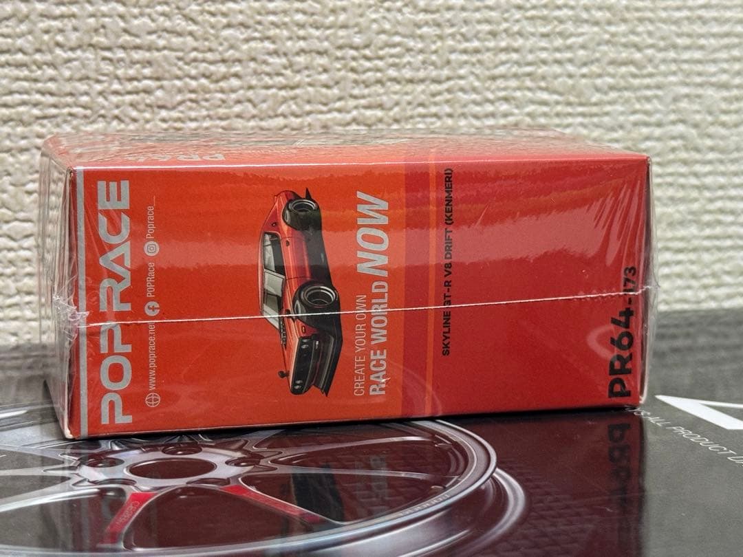 ミニカー POPRACE 1/64 SKYLINE GT-R V-S DRIFT