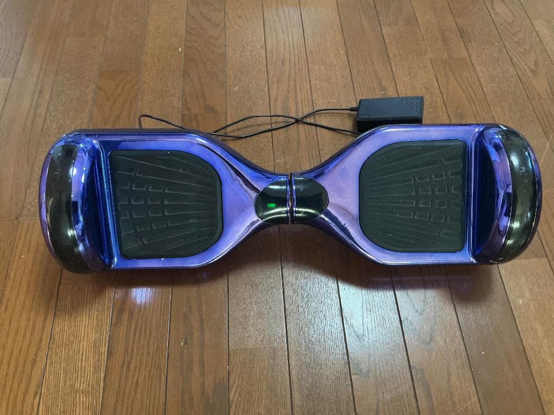 パープル 電動スケートボード LEDライト付き