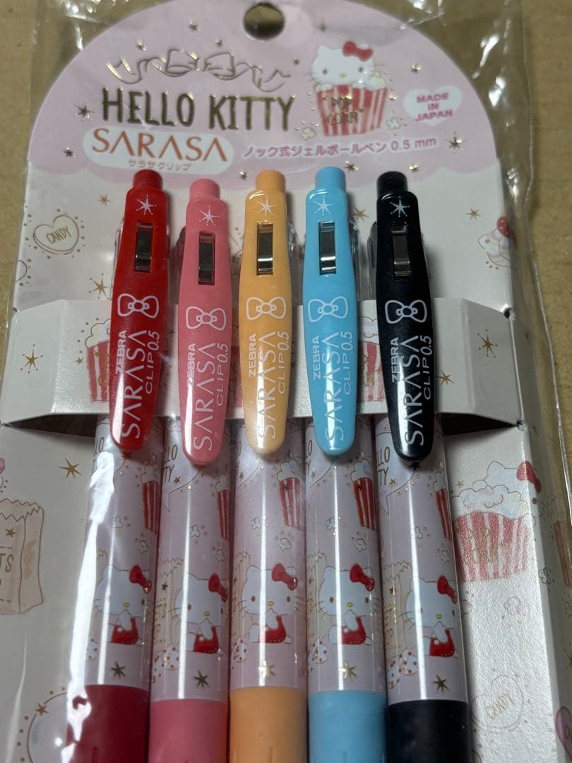 レア　SARASA サンリオ　HELLO KITTY ボールペン 5本セット