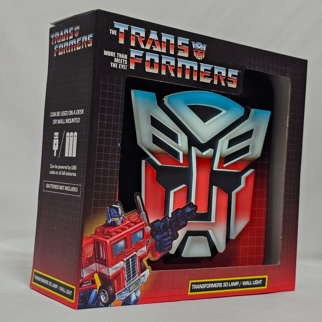 トランスフォーマー　サイバトロン　3Dロゴランプ　ウォールLEDランプ