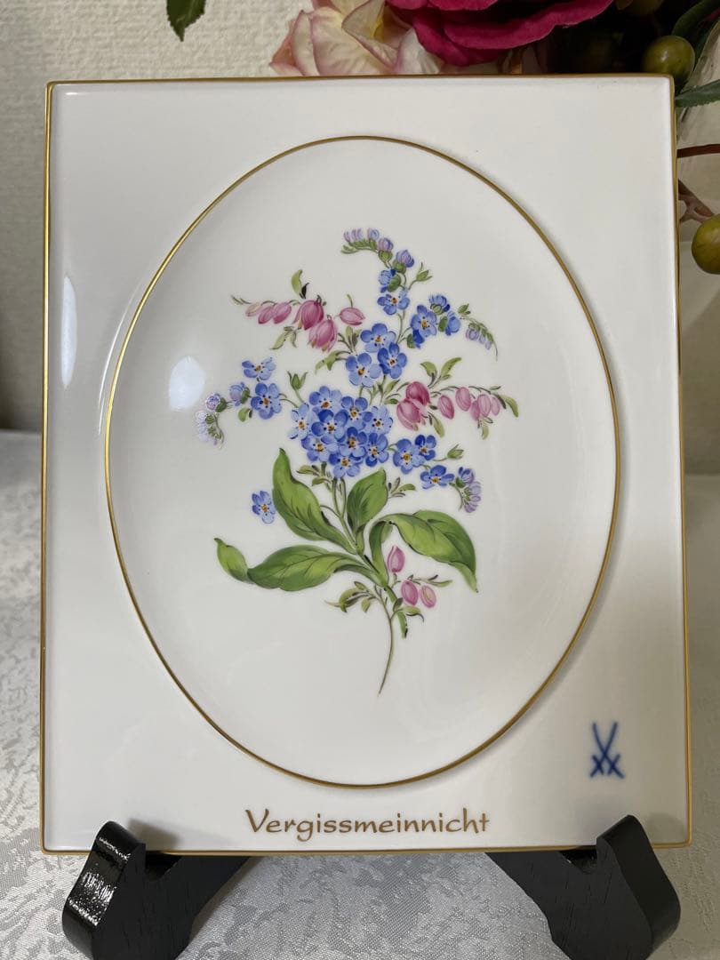 マイセン　陶版画　プラーク