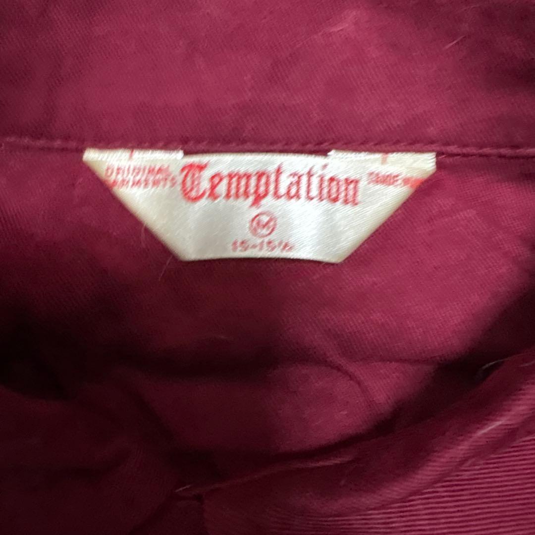 Temptation Gary 刺繍 OLD ワインレッド シャツ