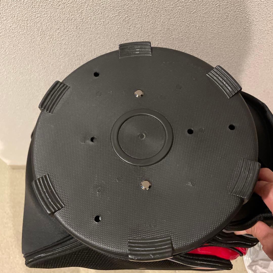 【新品未使用】ミズノゴルフキャディバッグ　レッド×ブラック5LJC17G100