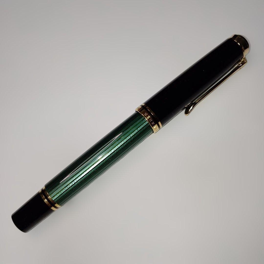 【Pelikan】スーベレーンМ600 万年筆 F 緑縞