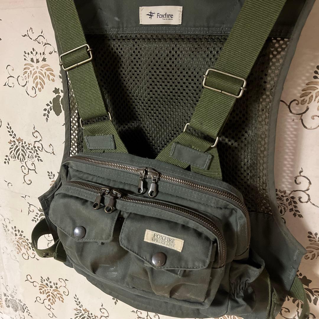 foxfire フォックスファイヤー チェストストラップベスト オリーブ