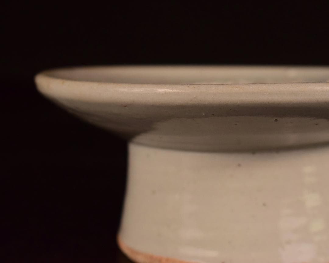 李朝 白磁 台鉢 台皿 菓子器 陶芸