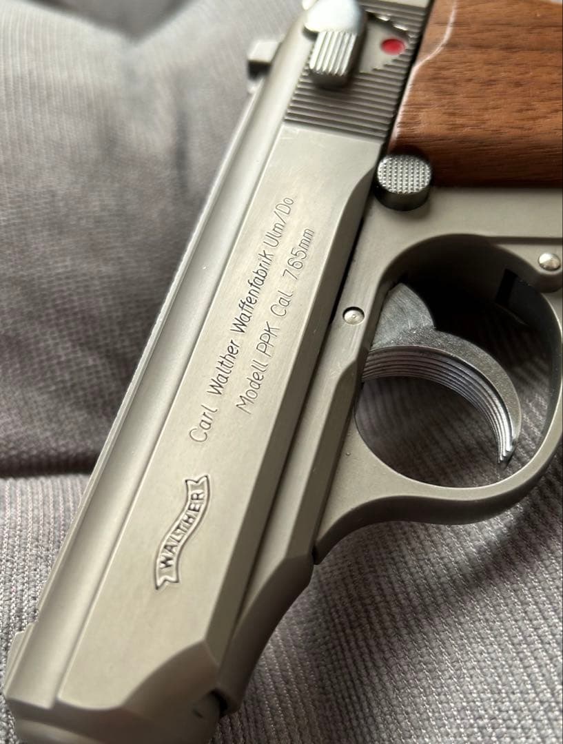 【マルシン】ワルサーPPK ロストステンレス シルバーメッキ【モデルガン】