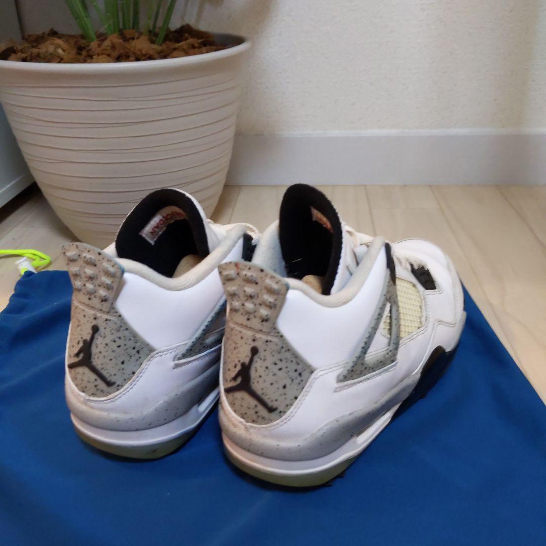 値下げ【美品】ナイキ ジョーダン 4 ゴルフ ホワイトセメント 27.5cm