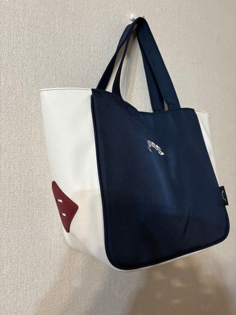 未使用に近い　ジョーンズゴルフ　JONES ゴルフカートバッグ ネイビー白