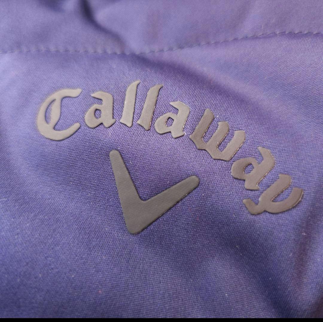 【キャロウェイ】立体ロゴデザイン×キルティング 中綿ゴルフブルゾンジャケットLL