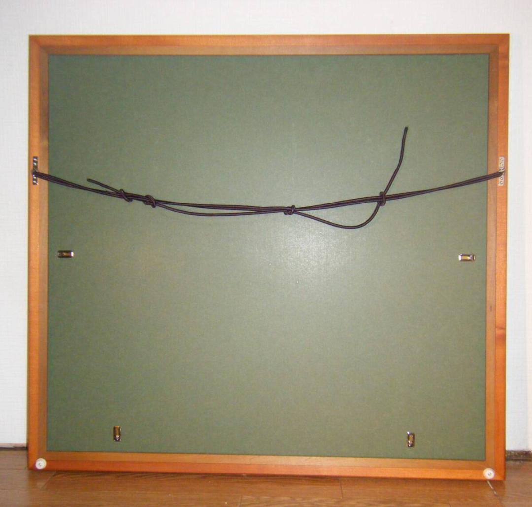 【真作】絵画　笠原可雄　日本画10号　朝顔　日展会友　名品　箱・黄袋入　Q103