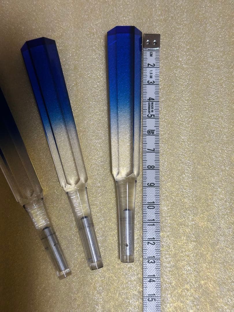 ●糸巻き●三味線 クリスタルブルー ⟡.·素六 アクリル 美品