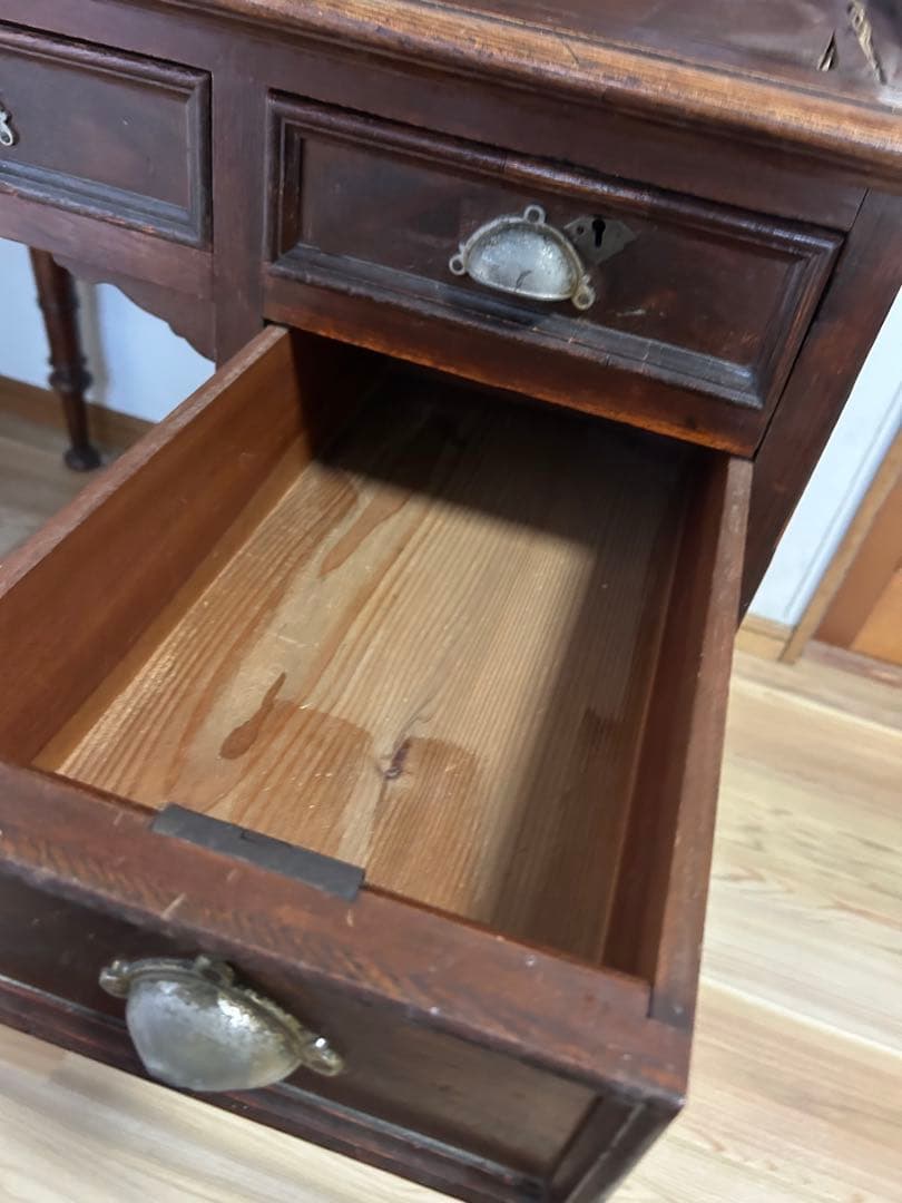 【限定値下中】アンティーク 飾り棚付き 文机 レトロ 古道具 値下12000円可