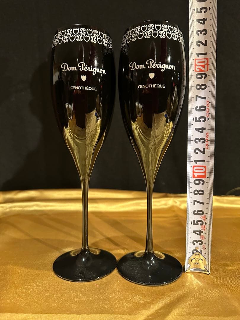 ドンペリニョン・エノテーク・ペアグラス＆ブラックフルートペアグラス4脚セット