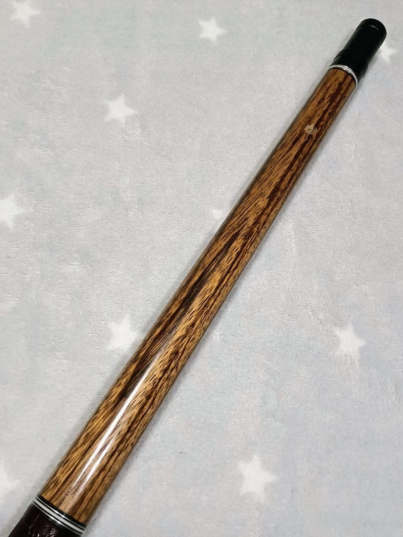 ★How Cue★美杢目★ボコテ★　★革巻き★エクステ付★ハオキュー★