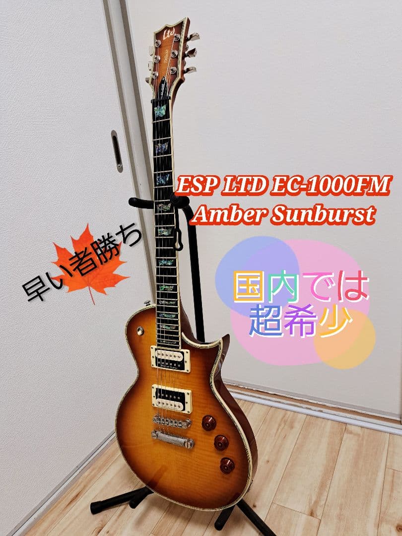 【入手困難】LTD EC-1000FM Amber Sunburst