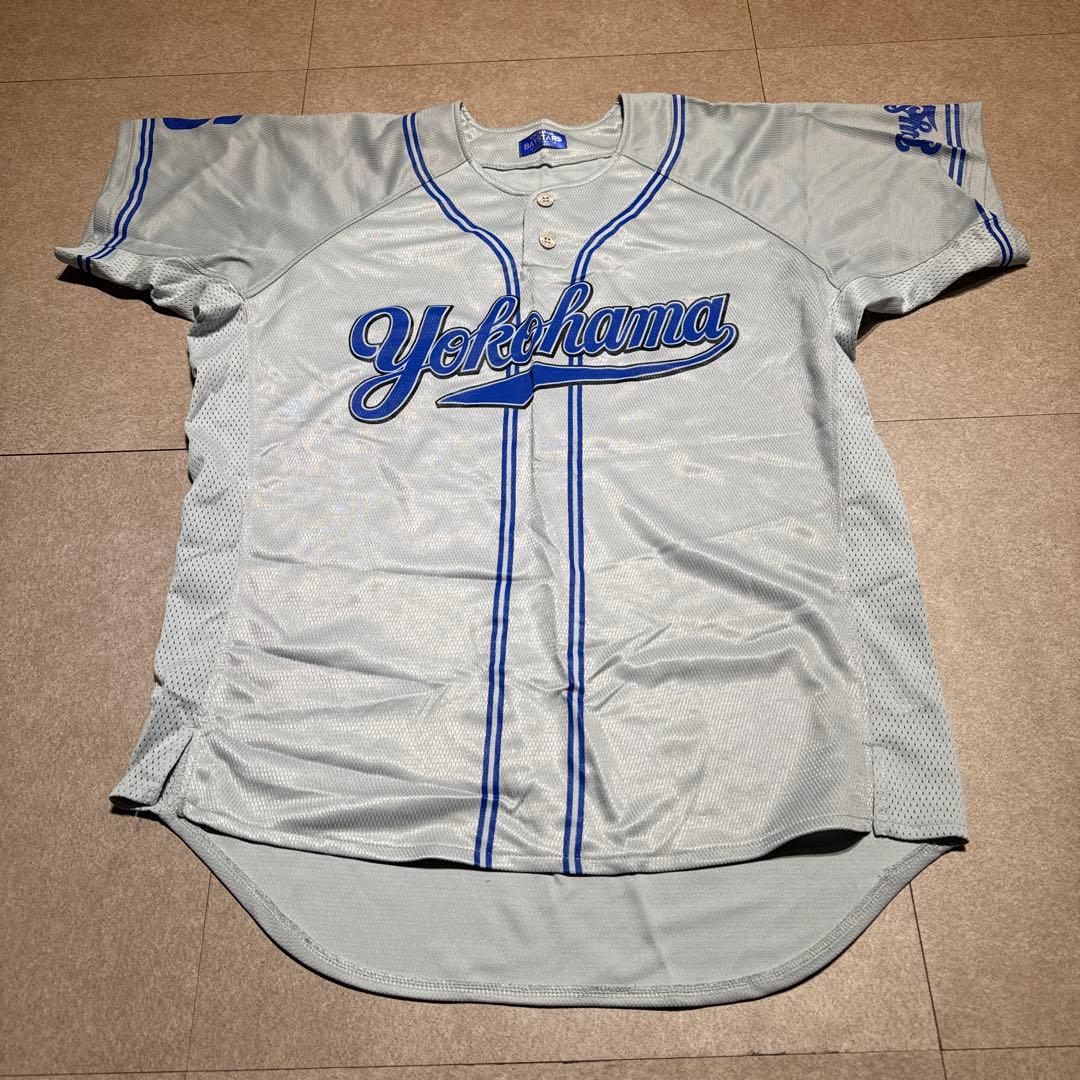 横浜ベイスターズ　多村仁志　ユニフォーム　ベースボールシャツ　野球　応援　グレー
