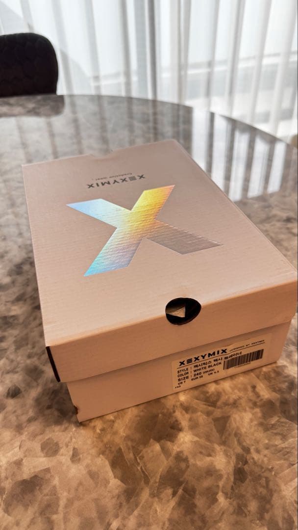 XEXYMIX トレーニングシューズ 24.0cm ホワイト/ブラック