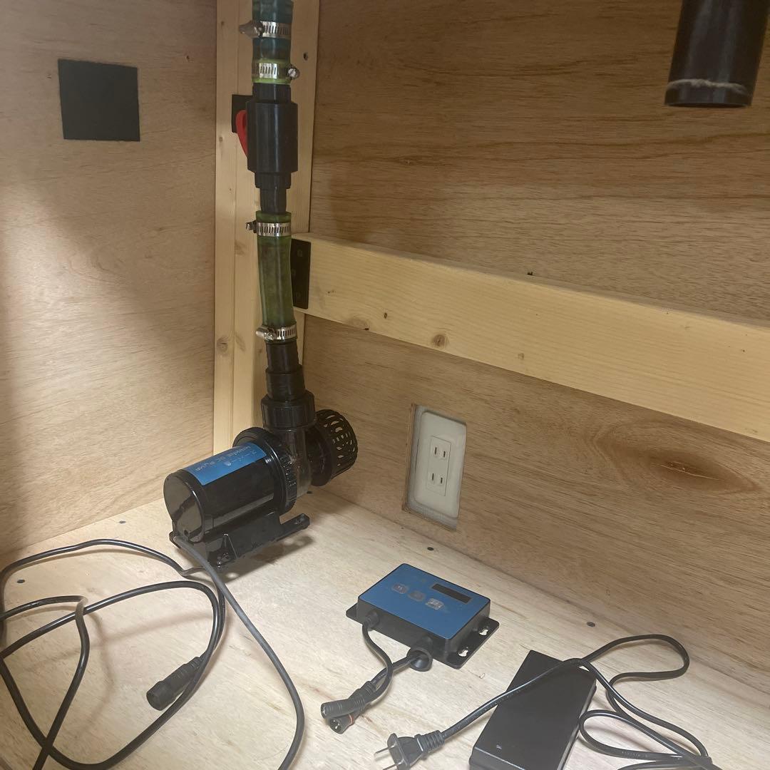 ☆d50bページ☆90cmオーバーフロー水槽 透明ガラス製 dcポンプ付き