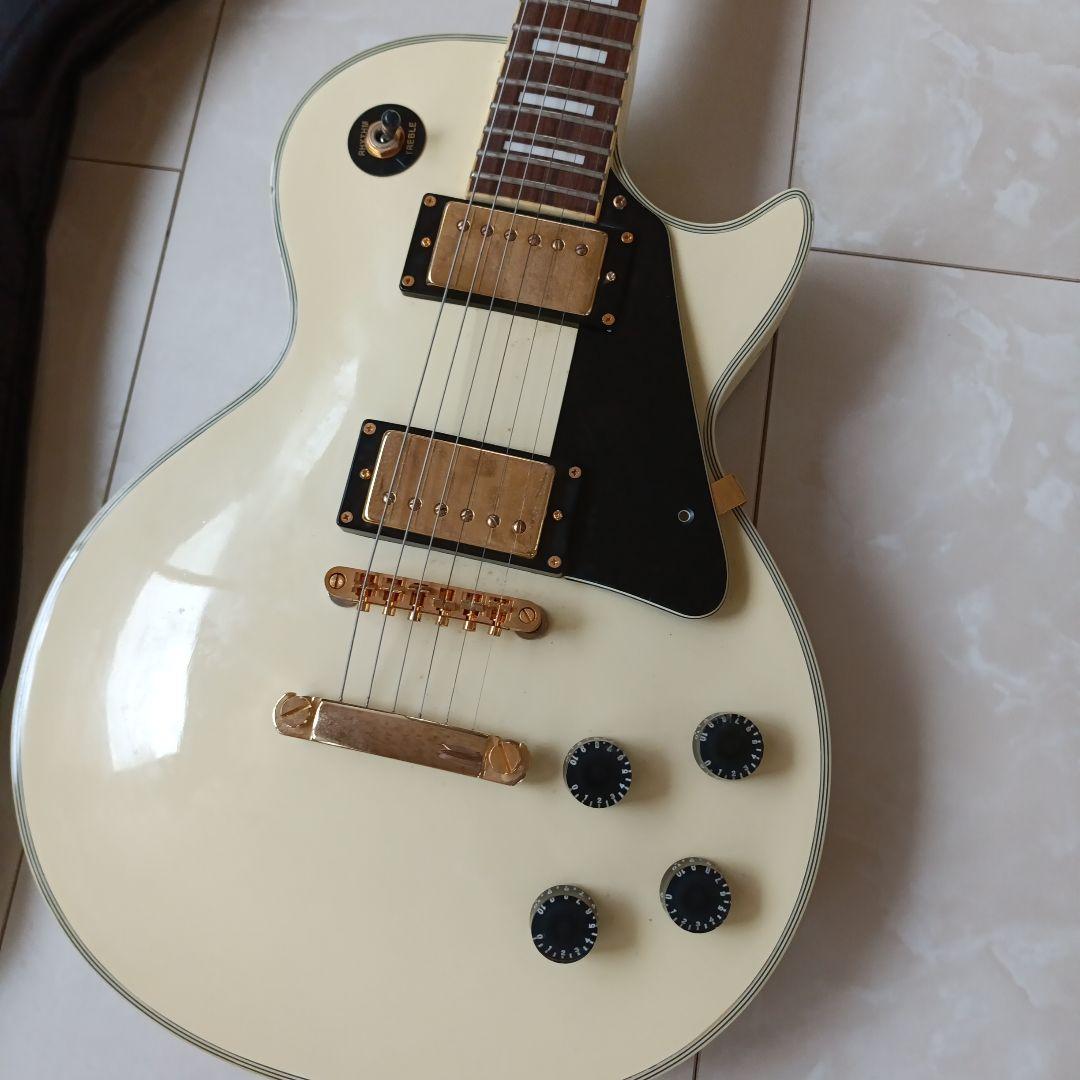 ProtocGenic レスポールスタイル エレキギター アイボリー