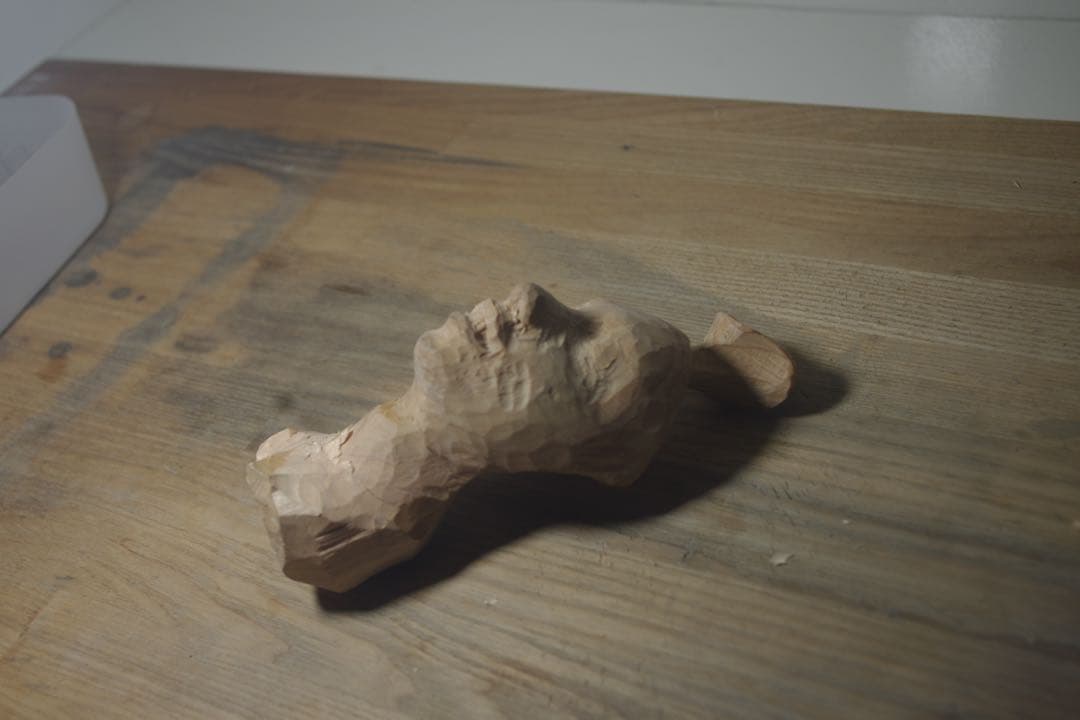 木製 彫刻 人の顔