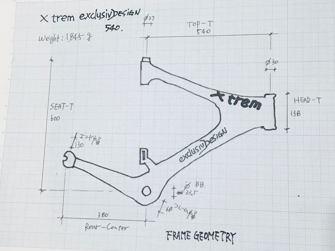 1990年代 ドイツ製 Xtrem トラックレーサー カーボンモノコックフレーム