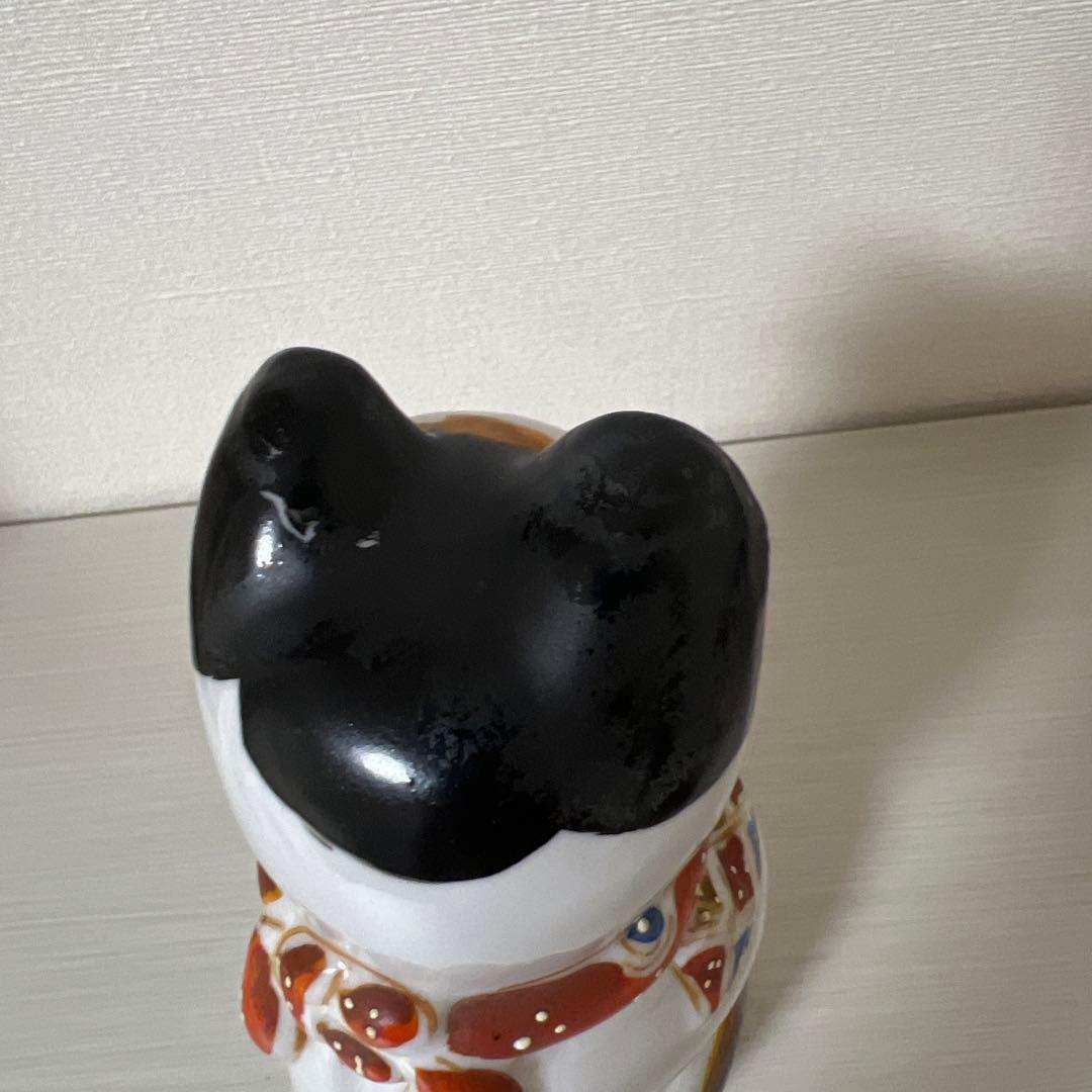 招福　招き猫 アンティーク　古瀬戸　レトロ　縁起物　約１８センチ　猫　置物