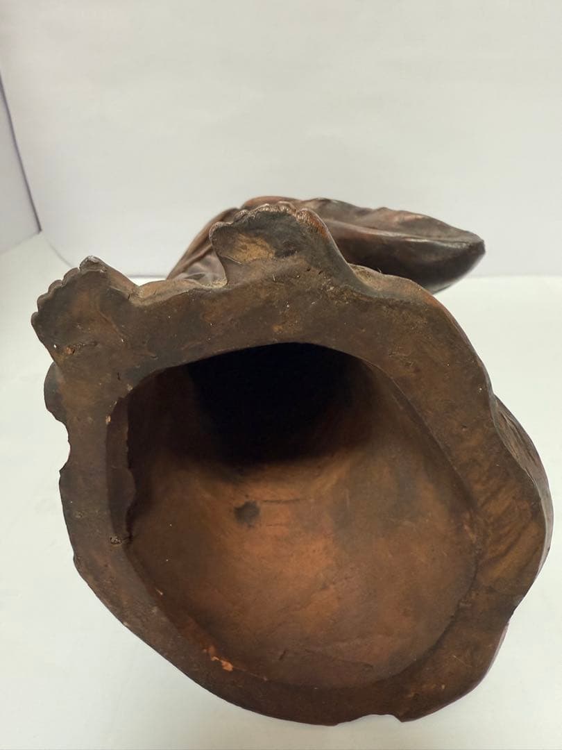 古備前焼　在銘　観音様　置物　送料込み