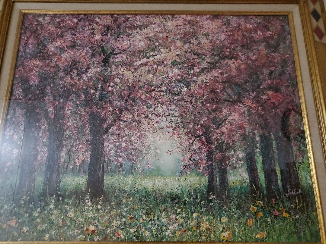 スィベル・ギュレー★F30油彩★光を描く現代印象派の人気作家★人気作品★風景★