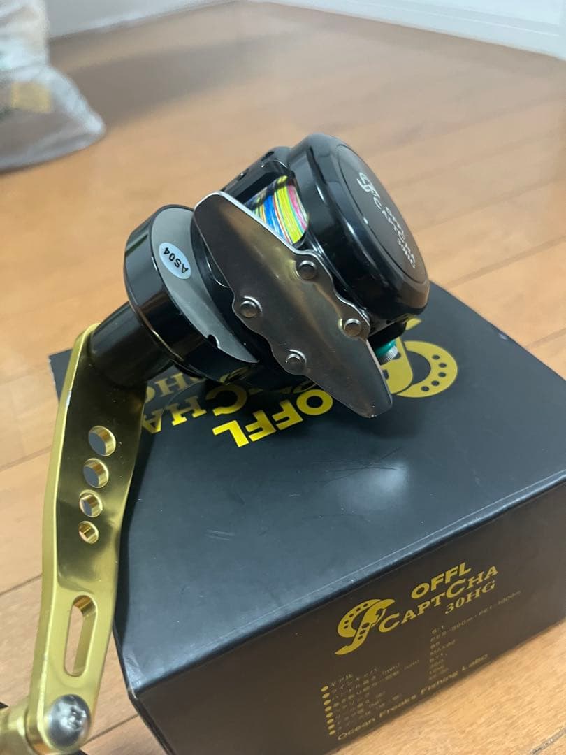 オーシャンフリークスキャプチャ30HG 右 ロングハンドル Tマークハンドルノブ