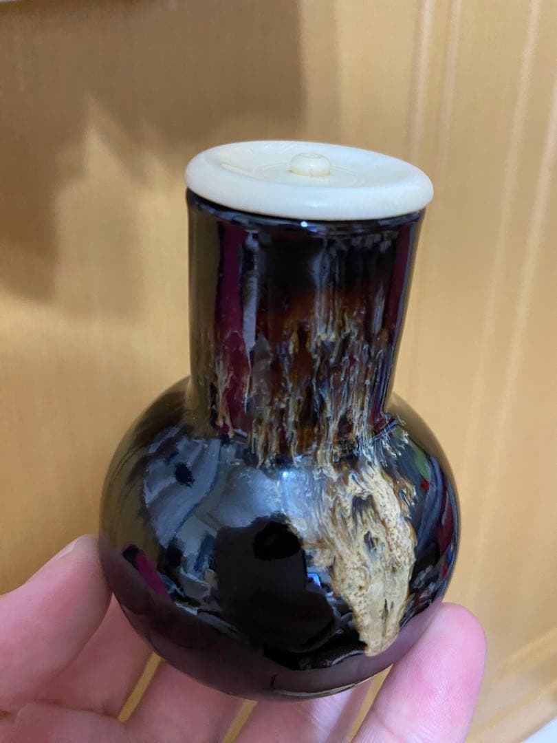 桶谷定一 作　茶入 茶道具