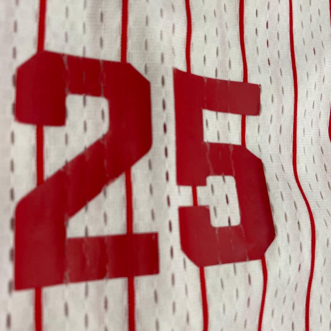 カープ　ユニフォーム縦縞　25新井　サイズＬ