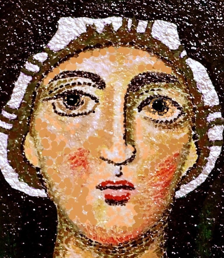 「聖母マリア祈り給え」SM/支援/有名国際展作家/小原雅夫