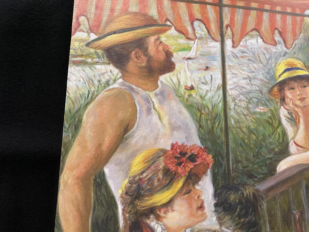 ピエール＝オーギュスト・ルノワール『舟遊びをする人々の昼食』複製画　摸写①