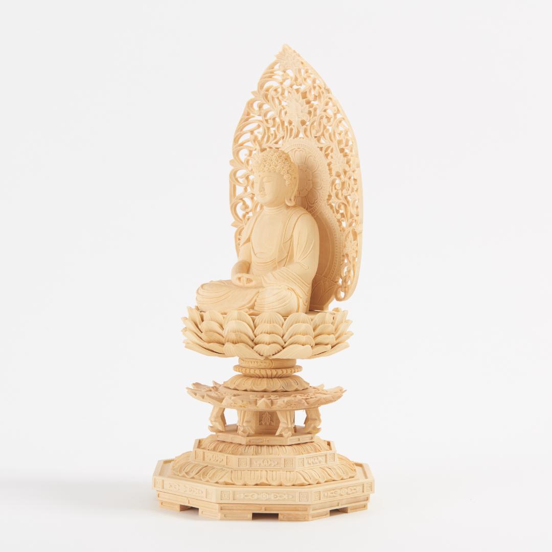 黄楊　２.５寸　阿弥陀如来 033