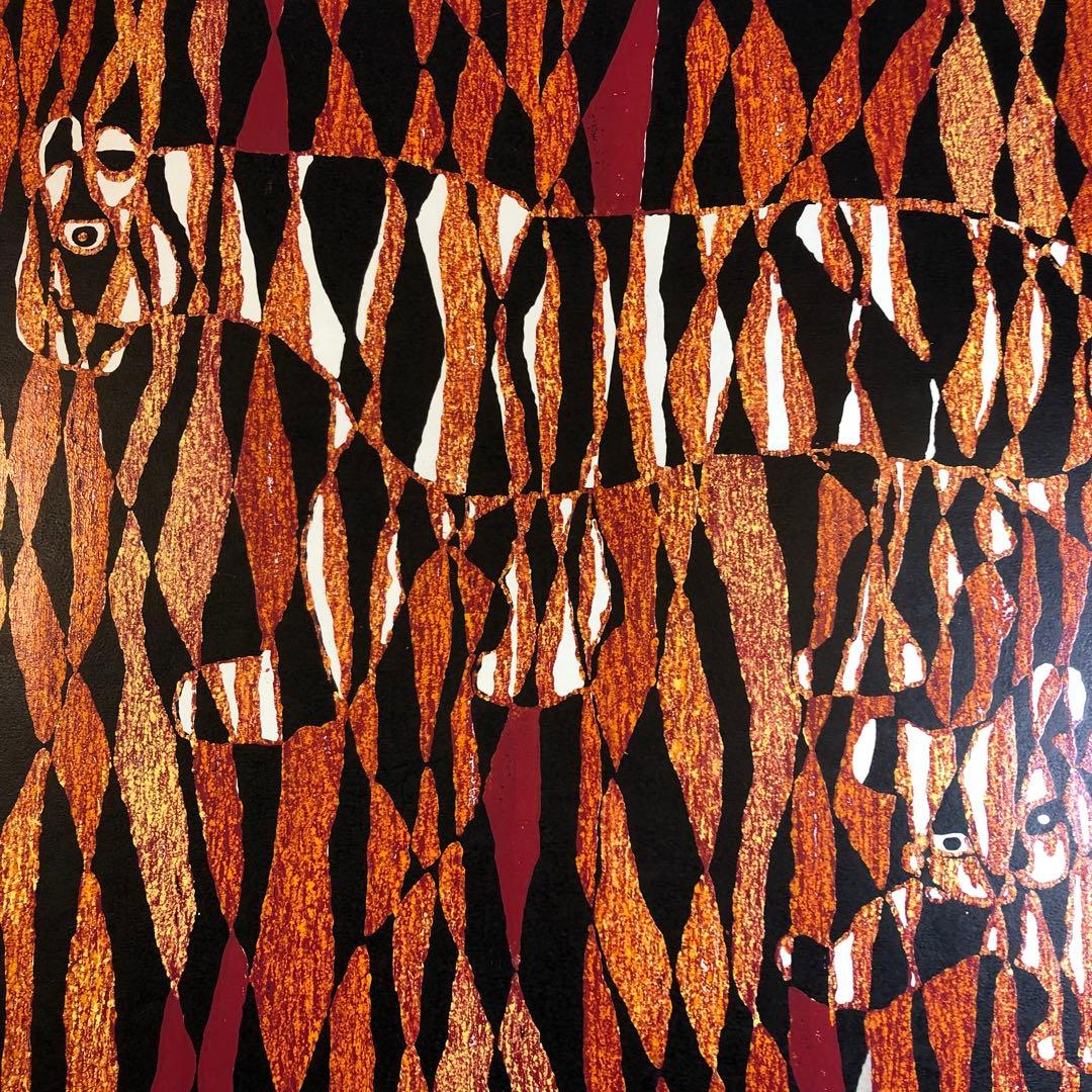 林之耀　「斑紋与進化」 シルクスクリーン　作家直筆サイン入り　額縁無し