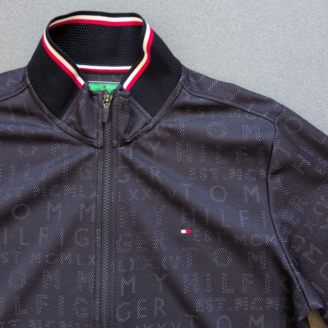 【極美品】トミーヒルフィガーゴルフ　フルジップジャケットメッシュモノグラム　L