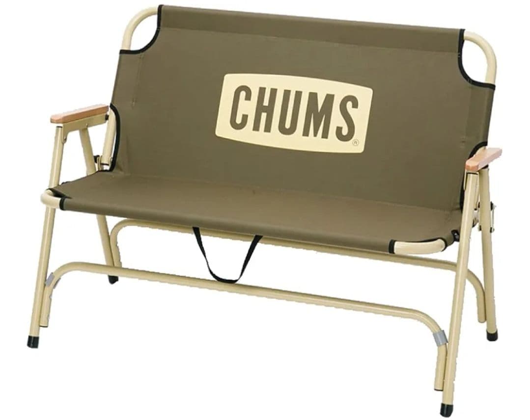【新品、未使用】CHUMS チャムスバックウィズベンチ カーキベージュ 2人掛け