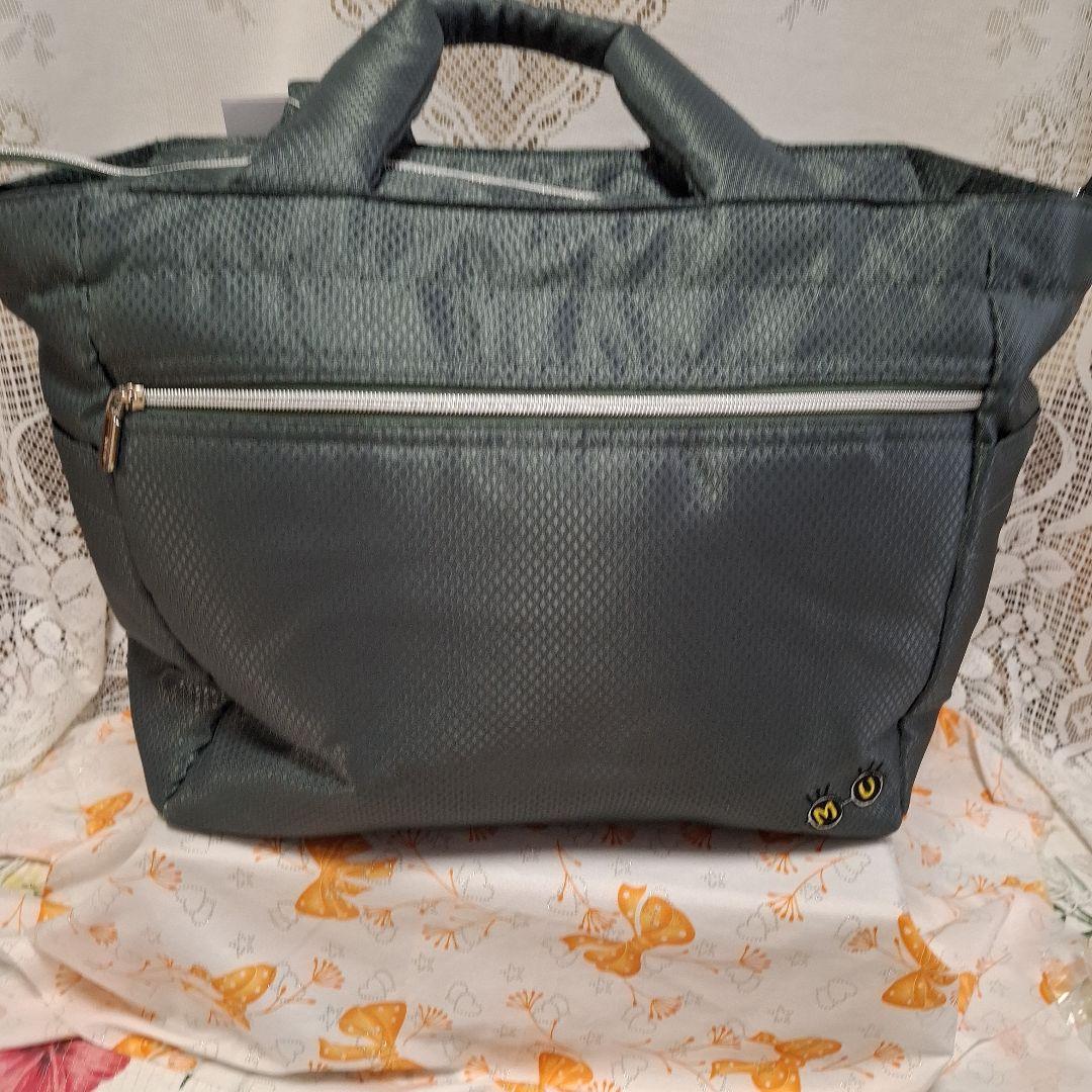 MＵ ボストンバッグ ダークグレー