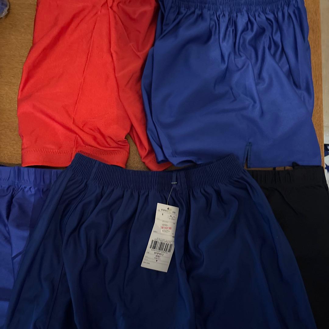 ショートパンツ5枚セット（赤・青・黒）