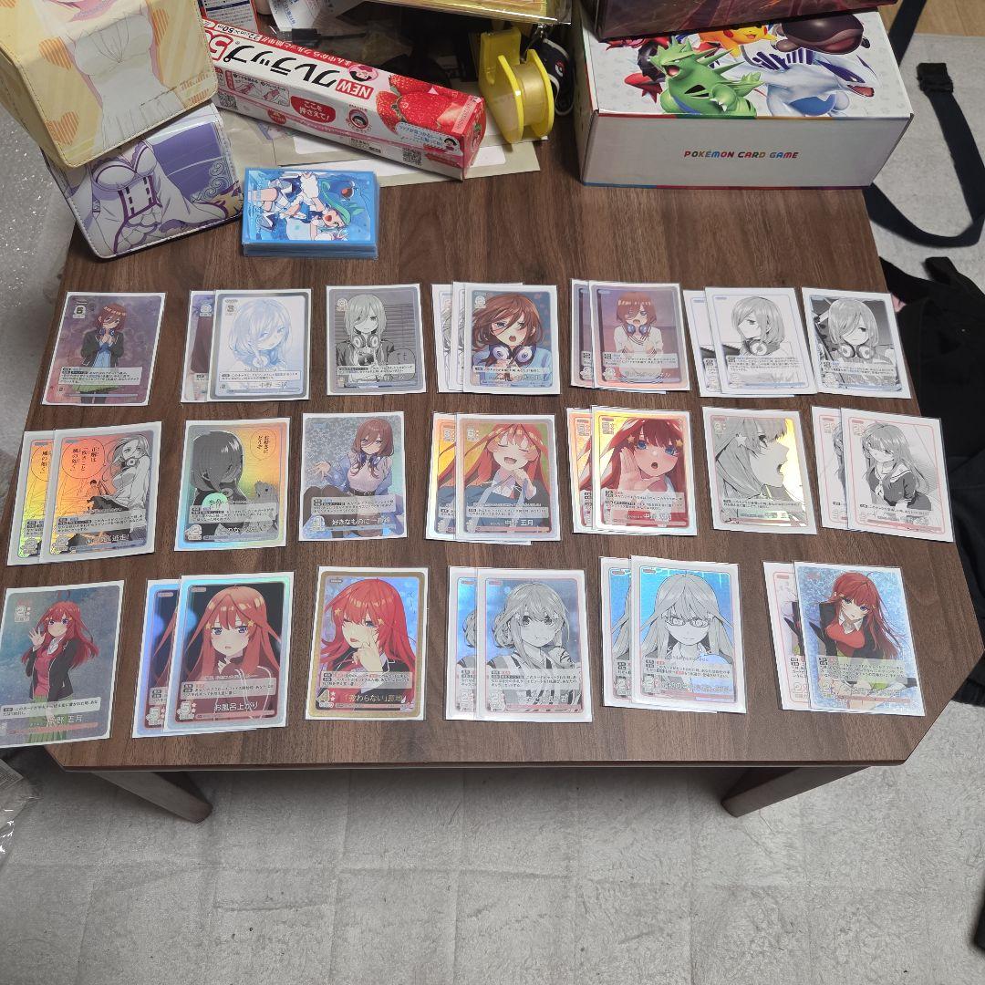 五等分の花嫁カードゲーム　引退品 デッキ3＋ストレージ3