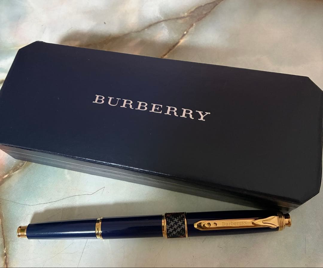 極美品　BURBERRY ネイビー シャープペンシル